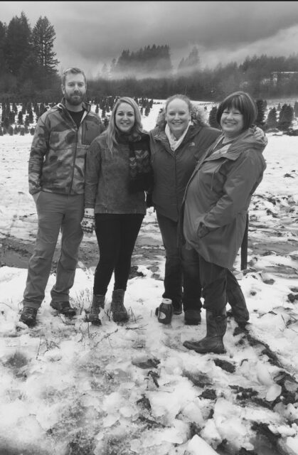 Diana with her son, his wife, and her Daughter.